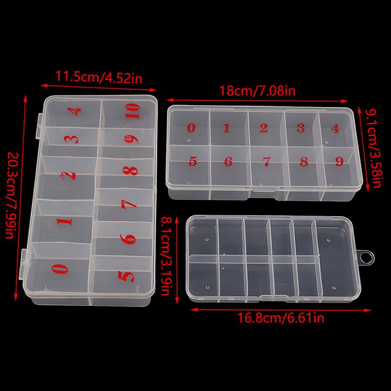 10/11Grids Nail Art  Gem Accessories Empty Container Storage Case Box