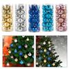 24x Christmas Ball Pendants Crafts Shatterproof DIY Decor Hanging Balls for Birthday Engagement Indoor Anniversary Festivals
