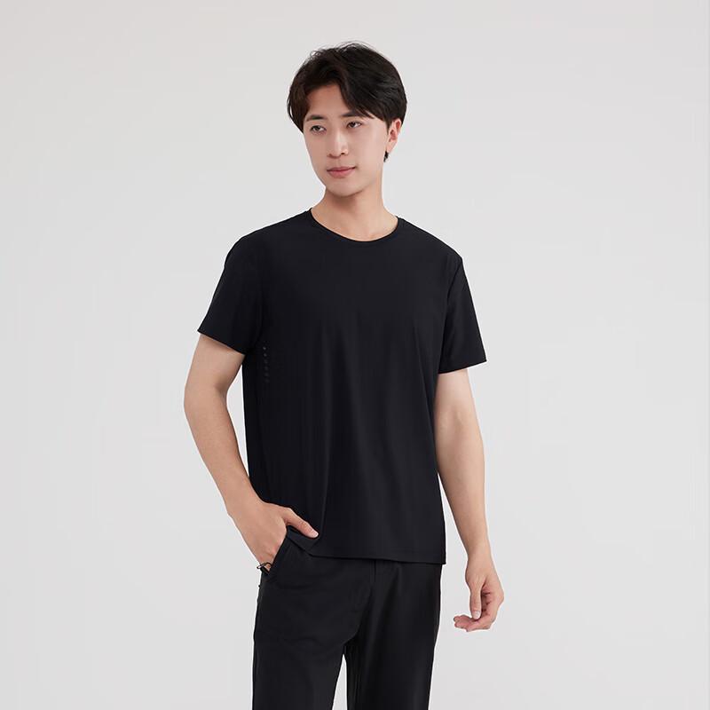 Unisex Ice Silk Round Neck Short Sleeve T-shirt 3XL