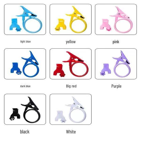 Adjustable Detachable Phone Stand with Dual Clips for Bedside or Desktop Use