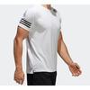 adidas T Shirts Men's White Crew Neck Moderate Straight Fit BK6126
