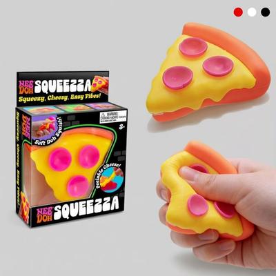 Schylling NeeDoh Pizza Sensorischer Fidget Würfel Weiches Quetschspielzeug Stressabbau Anti-Angst Objekt für ADHS Erwachsene Fokus