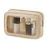 Clear Front Easy Access Toiletry Organizer Waterproof Portable Travel Makeup Accessories Bag for Women Girls