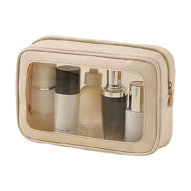 Clear Front Easy Access Toiletry Organizer Waterproof Portable Travel Makeup Accessories Bag for Women Girls