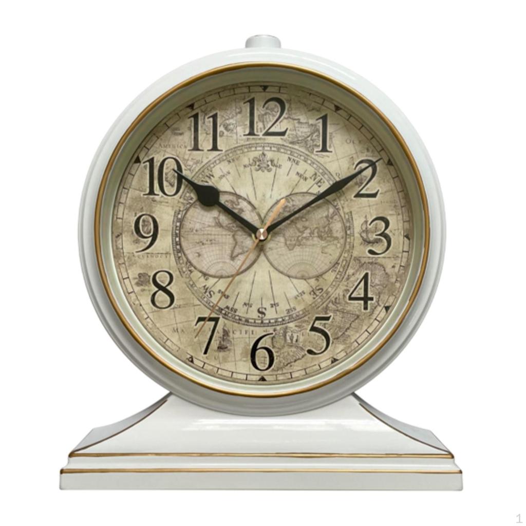 Desk Clock with Retro for Bedroom And Shelf Use