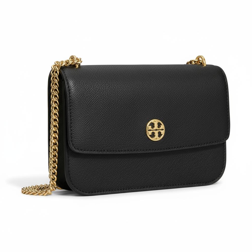 

Tory Burch Logo Solid Design Shoulder Bag Women shoulder bag Black 159585-001 Basic Set (Bag+Dust Bag)