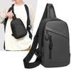 Men's Breast Bag Fashionable and Simple New Messenger Bag Leisure Sports Shoulder Bag Small Bag Outdoor Commuter Backpack