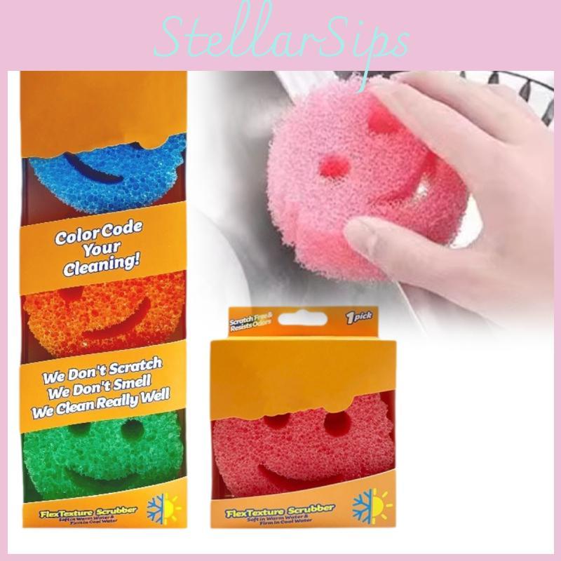 Colorful Cartoon Temperature Sensitive Sponge For Dishwashing And Cleaning Pots And Bowls