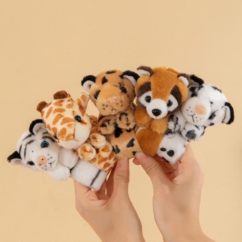 Stuffed Animal Slap Bracelet Plush Wristband Snap Wrist Band Creative Fashionable Bracelet Jewelry for Kids Party Gift