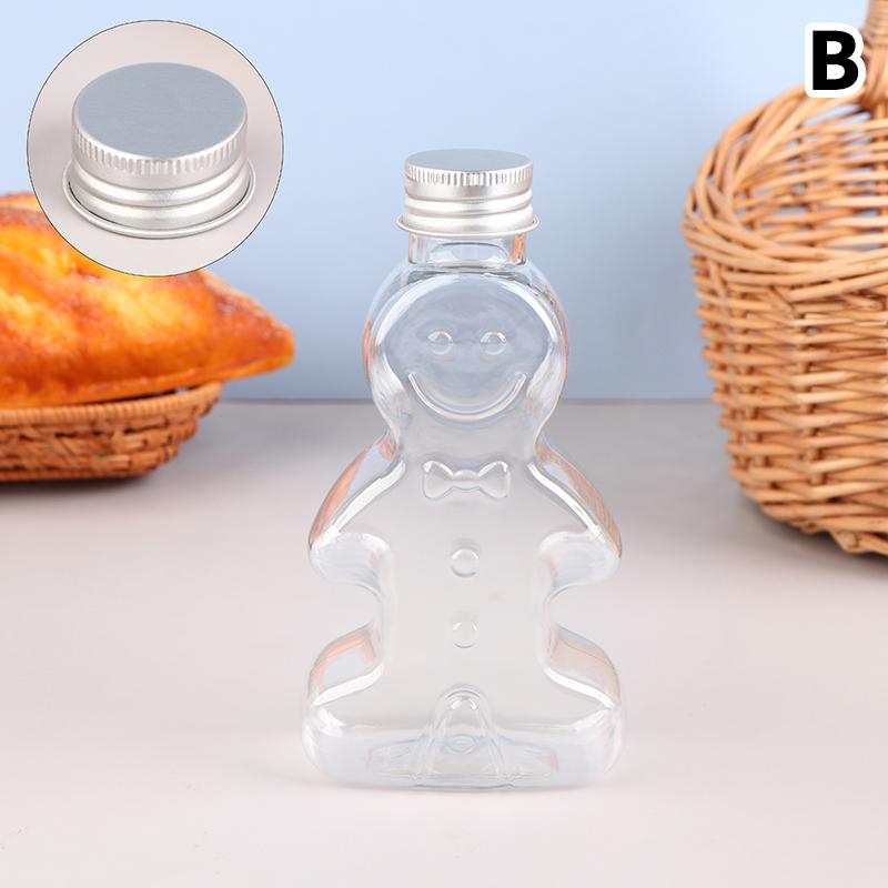 

1 шт. 200 мл рождественские бутылки рождественские пряничные человечки бутылки банки для конфет бутылки для сока напитки конфеты для вечеринки подарочная упаковка бутылки