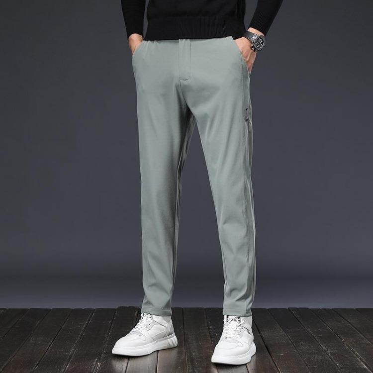 Men's Casual Pants Spring Autumn Versatile Stretch Comfortable Breathable Straight Leg Style