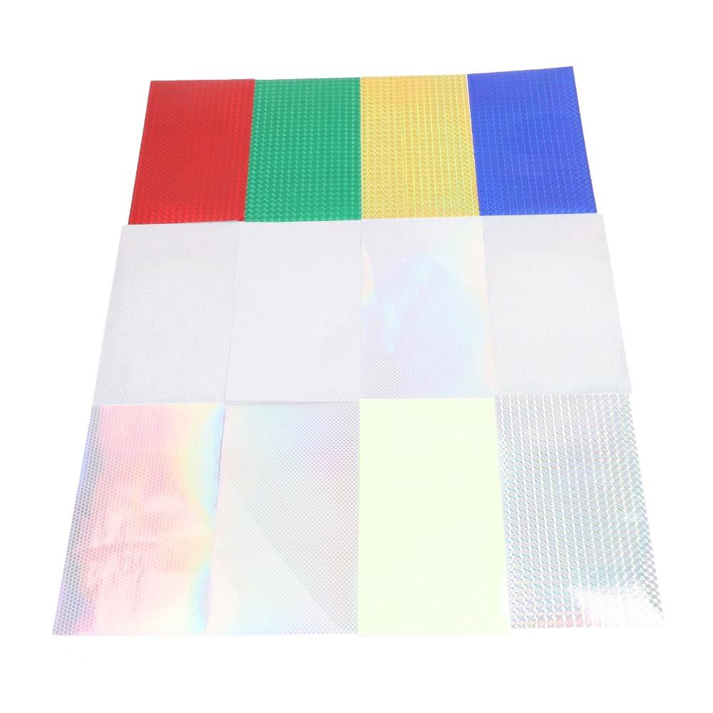 24 Sheets 8 X 4 Inch Holographic Lure Sticker Multicolored Fish Scale Sticker  DIY Craft