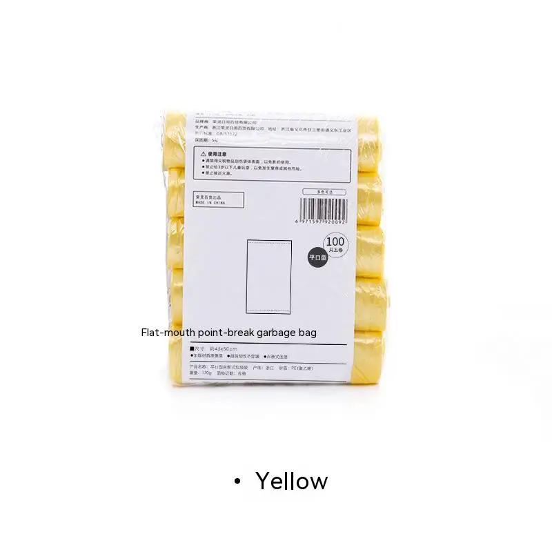 100Pcs 5 Rolls 1 Pack Household Disposable Trash Pouch Kitchen Storage Garbage Bags Cleaning Waste Bag Container Plastic Bag