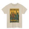 New York City T Shirt Unisex | Retro Comic Style Big Apple Skyline Tee | Bold Urban Graphic | Gift for Travelers NYC Lovers