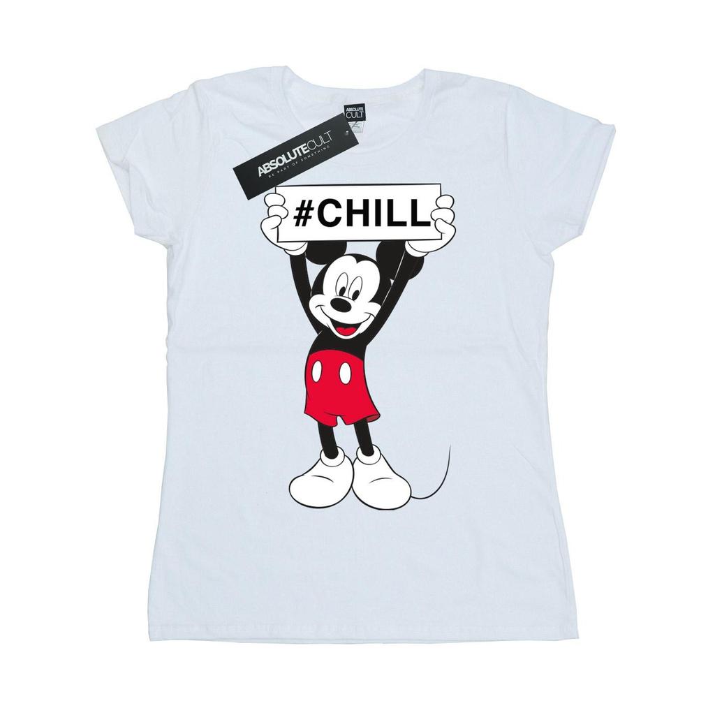 Disney Womens/Ladies Mickey Mouse Chill Cotton T-Shirt