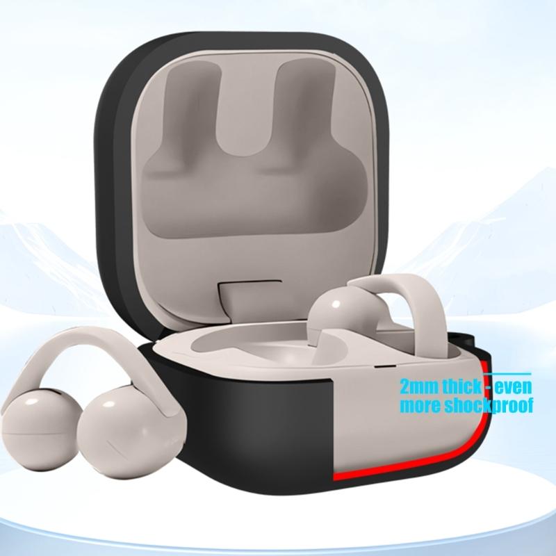Shockproof Silicone Earphone Case Cover Dustproof Protections Wear Resistant Design for Clip WF-LC900