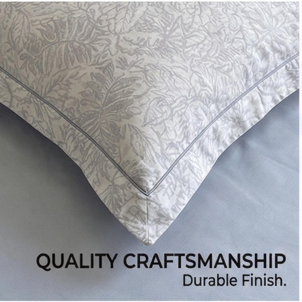 Grynos medvilnės šlifuotos lovos komplektas - Pilnas keturių dalių komplektas, įskaitant visą medvilnę sudarančius paklodę ir užvalkalus pagalvėms - Trijų dalių patalynės komplektas