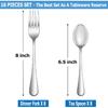16 Pcs Forks and Spoons Silverware Set,Food Grade Stainless Steel Flatware Cutlery Set for Home,Kitchen and Restaurant,Mirror Polished,Dishwasher
