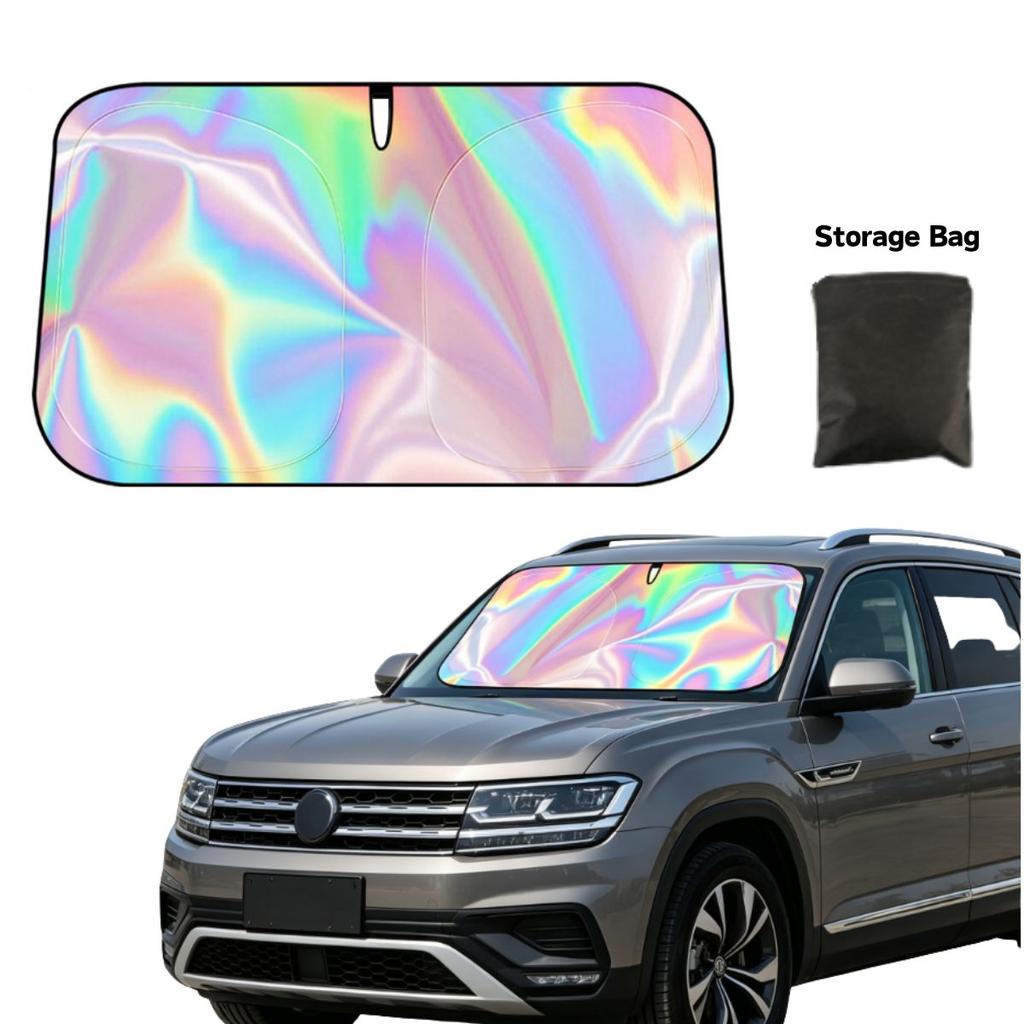 Window Shades for Car Windshield, Foldable Car Window Shades Reflective UV Block Sun Visor Keep Vehicle Cool in Summer Heat