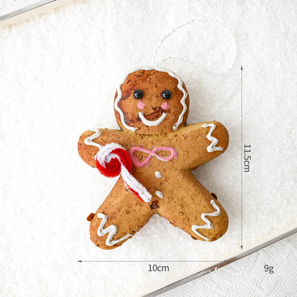 1pc Foam Ball Snowflake Gingerbread Man Christmas Tree Ornaments Set DIY Xmas Decorations Hanging Pendants for Home Party Gifts