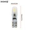 12V DC T5 Auto Car Dashboard Lights 2 3014 SMD Reading Instrument Panel Lamp No Polarity Led Bulb White Accessories