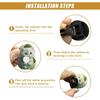 3PCS Cute Cat Car Air Vent Clips, 2D Flat Acrylic Cartoon Kitty Car Air Conditioner Outlet Clip, Auto Interior Decoration Accessories for Most