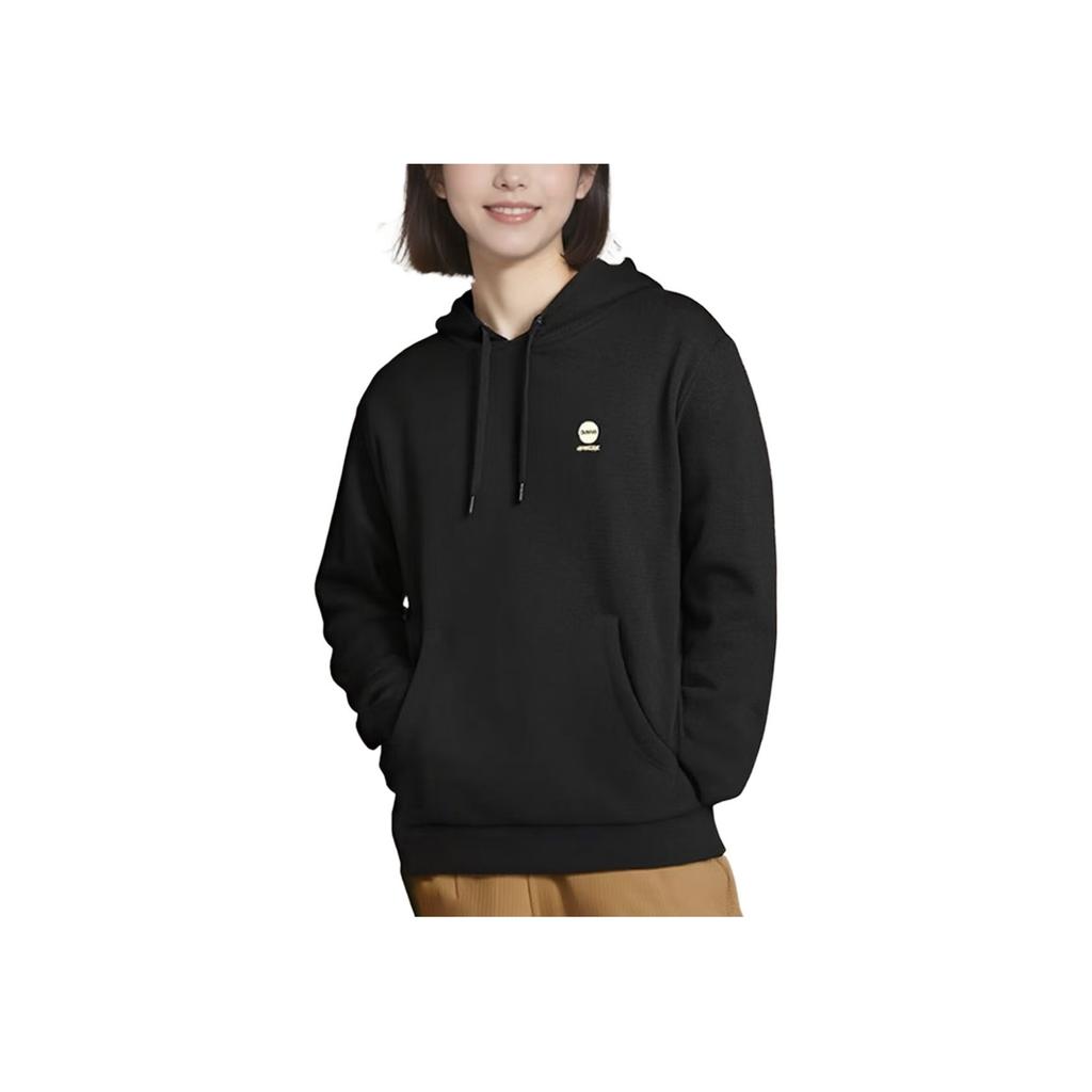 adidas Neo Solid Color Hooded Casual Long Sleeve Sweatshirt Unisex Sweatshirt Black IK2454