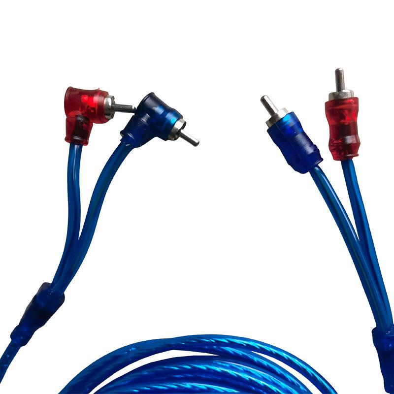 Automotive Pure Copper Audio Amplifier Cable 1/2/3/4.5/5M Car Audio System Modification Subwoofer Amplifier Wire Signal Cable