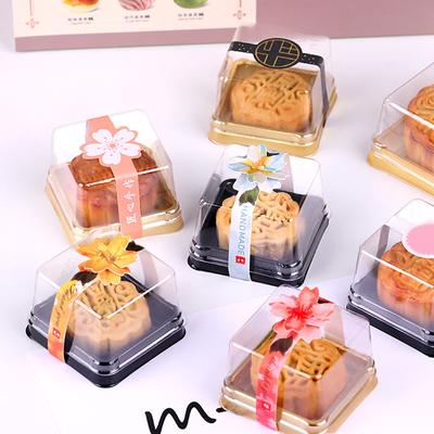 50 stücke Abdichtung Label Transparent Cupcake Gebäck Backen Kuchen Aufkleber Verpackung Boxen