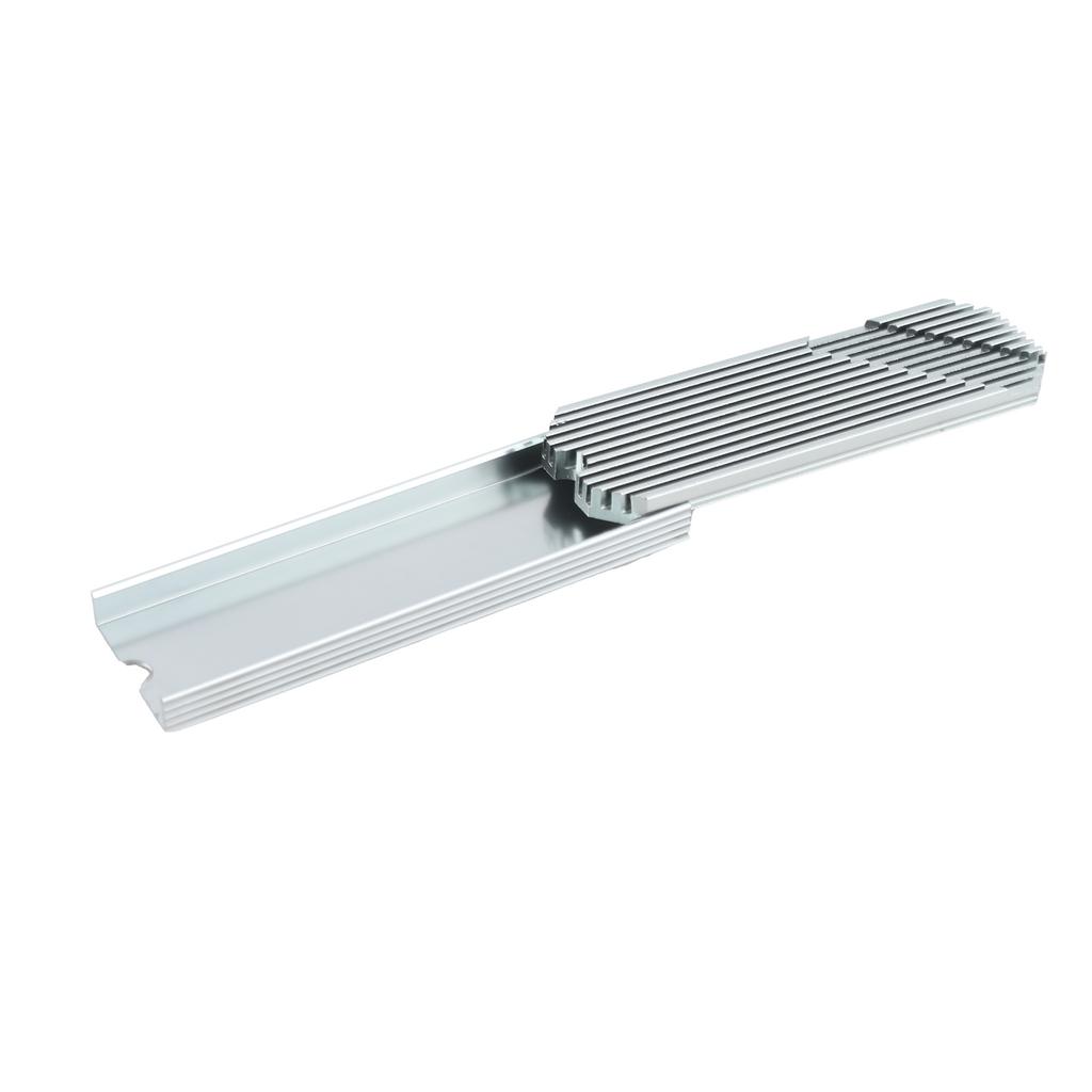 M.2 2280 SSD Heatsink Anodized Aluminium Alloy Fast Heat Conduction M.2 2280 SSD Cooler for Desktop Computer Gray