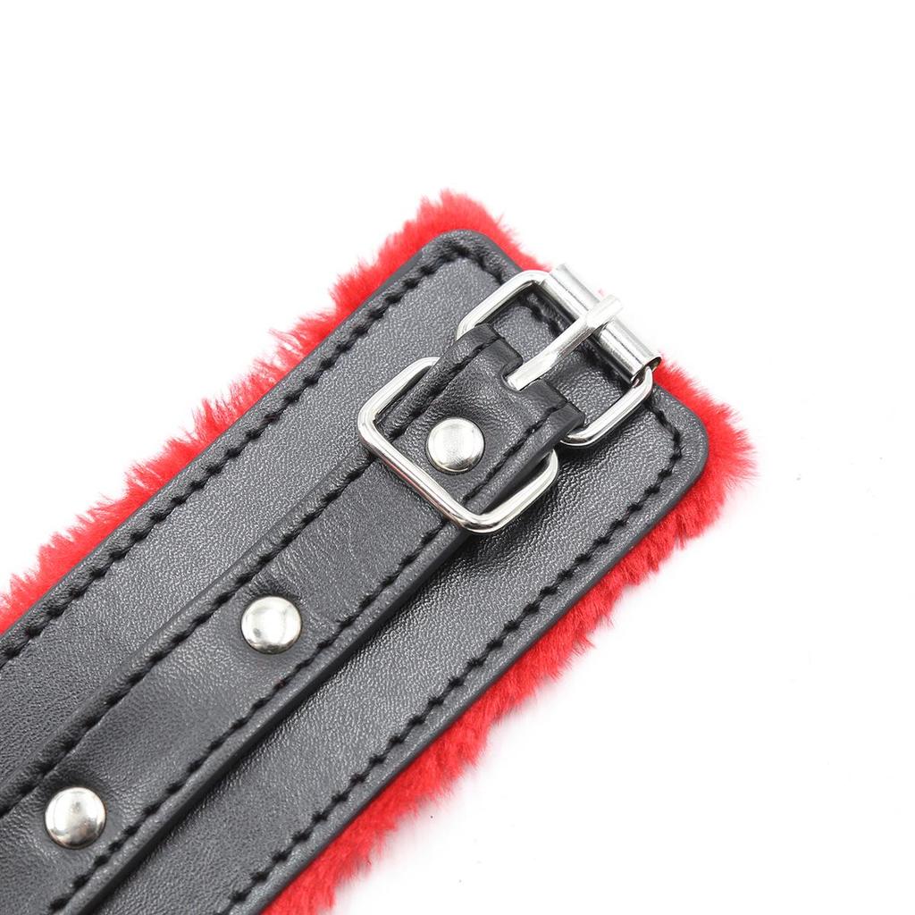 Plüsch-Handfesseln & Fußfesseln Set für Bondage & Bühnenauftritte