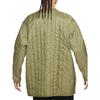 Nike Veste Homme Coton Couleur Unie Sports Extérieur Mi-Longueur à Capuche Décontractée Manches Longues Kaki DQ4283-382