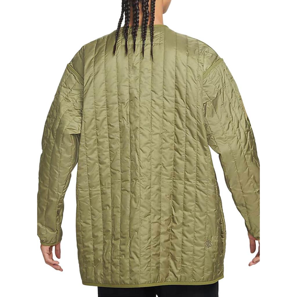 Nike Veste Homme Coton Couleur Unie Sports Extérieur Mi-Longueur à Capuche Décontractée Manches Longues Kaki DQ4283-382