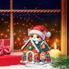 Acrylic Special Shaped Christmas House Diamond Painting Tabletop Ornaments Kit Diamond Painting Desktop Ornaments Kit for Adults