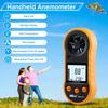 Digital Handheld Wind Speed Meter for Measuring Wind and for and More Anemometer, Chill, Temperature, Velocity, Yellow, Windsurfing, Fishing,