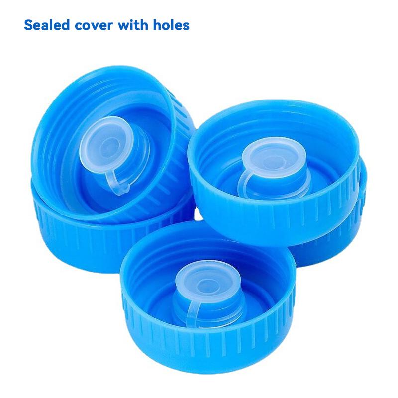 2026 Neue 55mm Ersatz-Kunststoff-Wasserflaschenverschlüsse Auslaufsicherer Wasserflaschen-Aufsteckverschluss Spritzschutz Abziehbare Deckel
