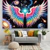 2D Flat Rainbow Wing and Universe Banner for Birthday Parties, Whimsical & Bold Themes