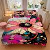 3Pcs Floral Print Printed Bedding Set, Breathable And Soft, Machine Washable, Christmas Gift, Suitable for Bedroom Decoration, 15185