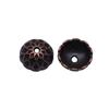 Textured Bead Cap Charms Dome Covers For Pearl And Gemscolor Jewelry Findings