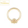 G23 Titanium Nose Rings Hinged Septum Clicker Segment Ear Tragus Cartilage Helix Daith Lip Body Piercing Jewelry Golden Earrings