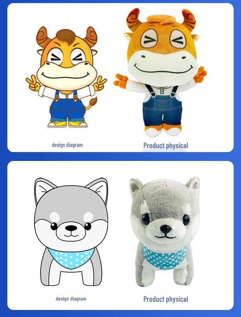 Reversible Panda Plush Toy – New Year Gift Blind Box