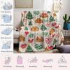 Christmas Gingerbread Pattern Flannel Blanket Warm Soft Halloween Christmas Couch Warm Cozy Decorative Decor Gift For All Season