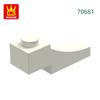 Non-Toxic 145Pcs/Lot 70681 Curved Arch Plates 3X1 Building Block Moc Color Accessories Compatible With Brick Diy Children'S Toy