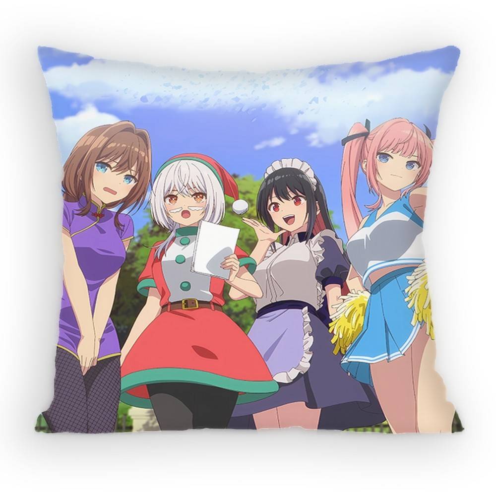 Tune In To The Midnight Heart Himekawa Nene Pillow Case Sofa Living Room for Bedroom Cushion Square Cushion Nap Time