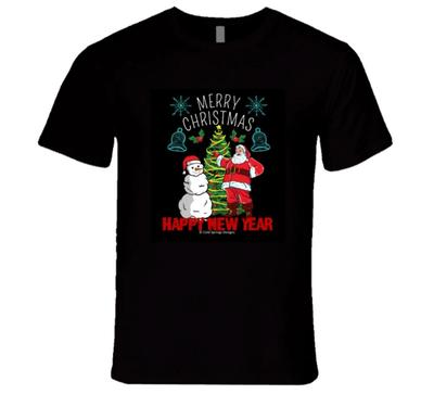Merry Christmas Happy New Year Santa Premium Holiday Gift T Shirt