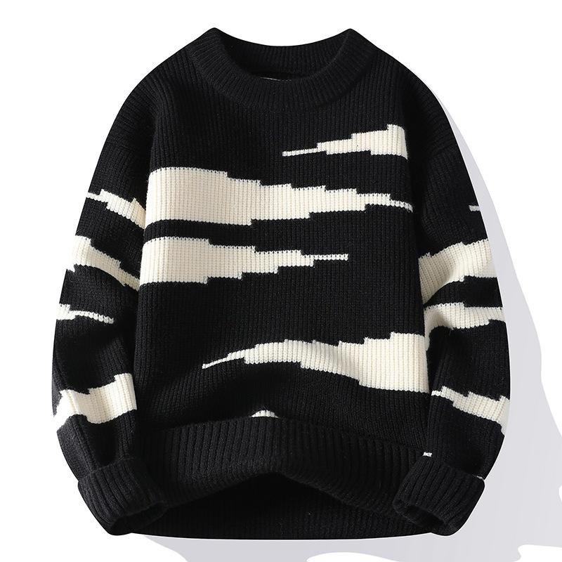 Hot Sale, Autumn and Winter New Casual Crew Neck Sweater Bottom Knitted Sweater Large Size Loose Sweater