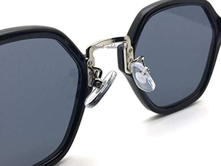 METAL BRIDGE HEXAGON SUNGLASS Bridge Hexagon BLACK SMOKE [DESIGN EYEWEAR] (metal Sunglasses) ×