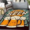 1Pc Beer Print Rug - Home Decoration Carpet For Living Room Bedroom Flooring Computer Chair Area Rug
