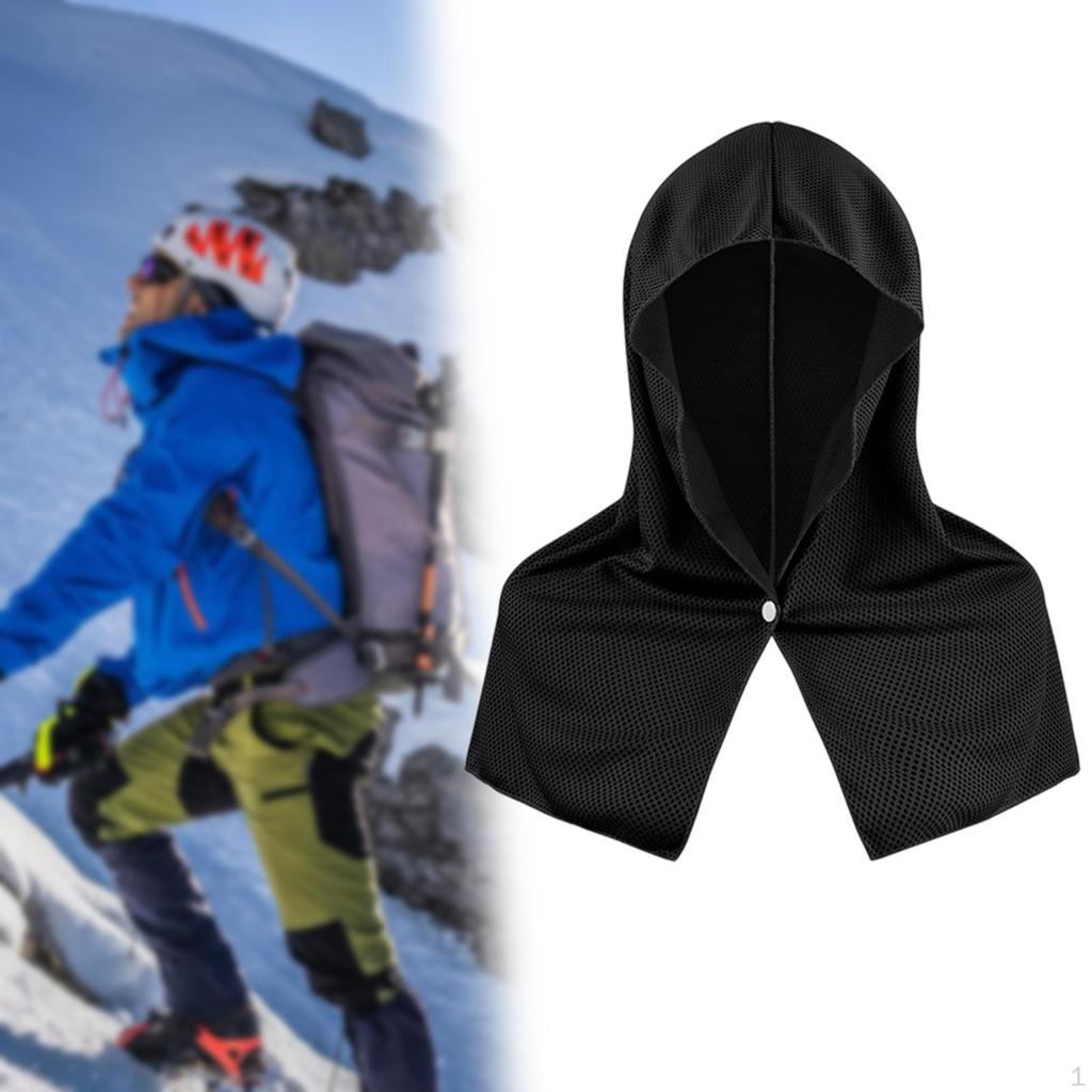 Cooling Hoodie Towel Neck Wrap Soft for Weather Sun Protection Ice Cycling