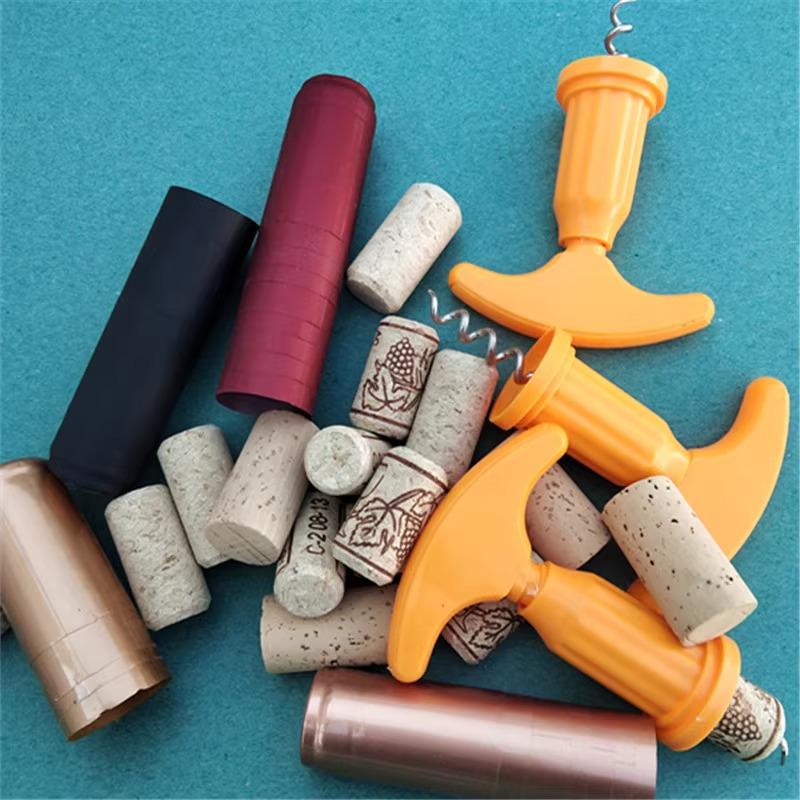 Red Wine Granulated Cork Bottle Stopper | Natural 1+1 Cork